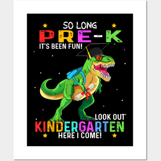 Pre K Graduation 2024 Dinosaur T Rex Kid Boys Posters and Art